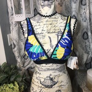 NWT Free Country seashell reversible halterkini